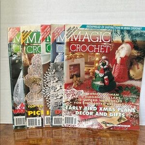 Magic Crochet Vintage Magazine Set of 5